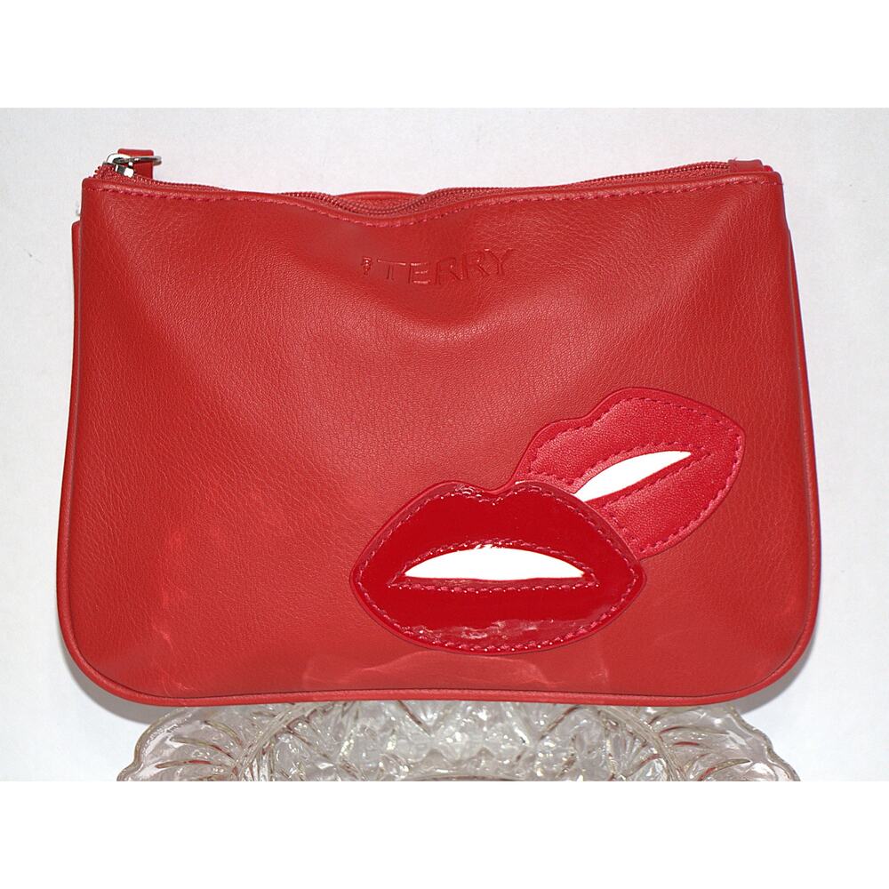 By Terry Red Lips Makeup Bag Cosmetic Pouch Travel Case